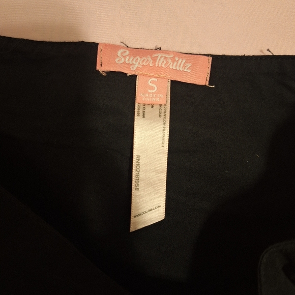 Sugar Thrillz Valentine's Day Black and Pink Corset and Mini Skirt Bundle - Picture 13 of 14